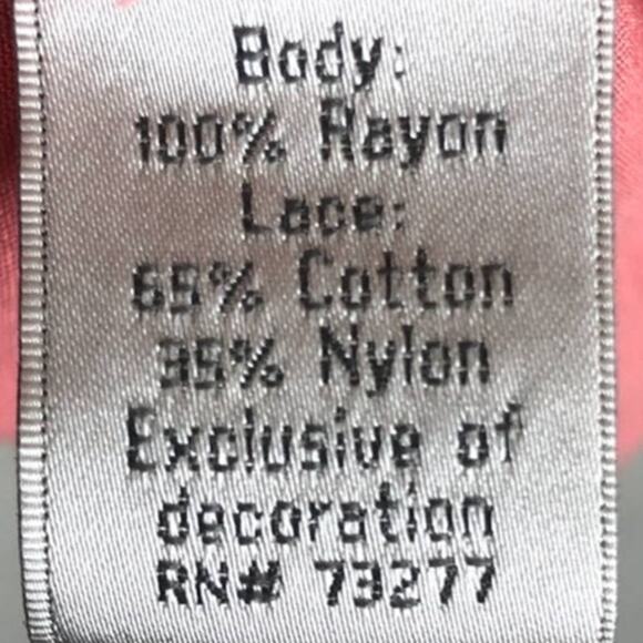 LC Lauren Conrad Pink Drawstring Lace Overlay Lightweight Racerback Tank Dress - Picture 4 of 5